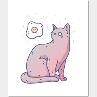 Egg & Cat Posters and Art